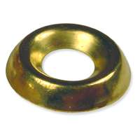 200 BRASS PLATED FINISHING WASHERS #6 Cup Washers  