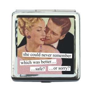  Anne Taintor   Safe Or Sorry Pill Box Health & Personal 