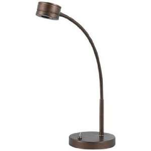  Rust Adjustable Gooseneck LED Desk Lamp