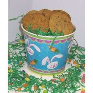 Scotts Cakes 1 lb. Brownie Chunk Cookies in a Blue Bunny Pail  