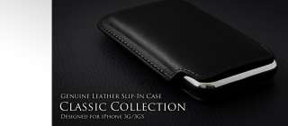 More Thing Classic Leather Case/Pouch iPhone 3G/3GS Blk  