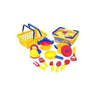 Fruit and Vegetable Basket: Pretend Play Toy Foods for Childrens 