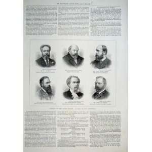  Leaders Of Tower Bridge Enterprise 1894 Antique Print 