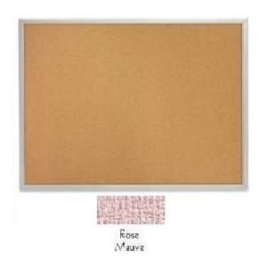  Burlap Weave Vinyl Bulletin Board Board Color: Rose Mauve 