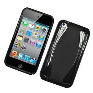 in One Black and Black Hybrid Snap on Rubber Feel Protector Case For 