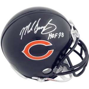  Mike Singletary Autographed Mini Helmet  Details Chicago 