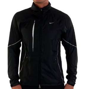 Nike Mens Distance Light Up the Night Jacket Black Size Small:  