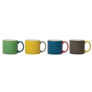  Jansen + Co, My Mug , BRIGHT Colors, Variety Set of Four 