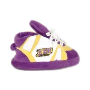Comfy Feet ECU03 East Carolina Pirates Baby Slipper in Yellow / Purple 