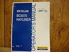 New Holland BC5070 Square Baler Operators Manual