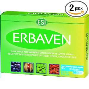  ESI Erbaven, Extended Release, 30 Capsules (Pack of 2 