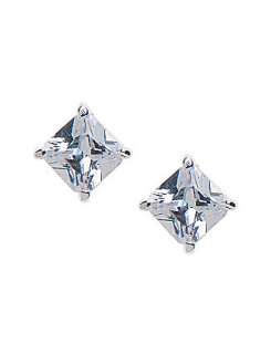 Large square cubic zirconium stud earrings by Lane Bryant  Lane 