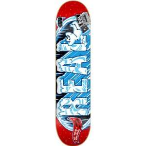  Real Pop Slickles Med Skateboard Deck   7.75 Red: Sports 