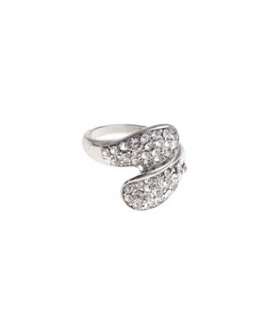 Crystal (Clear) Silver Diamanté Swirl Ring  249662690  New Look