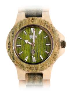 WeWOOD   Date Mens Wrist Watch  Beige/Military/Army   NEW  
