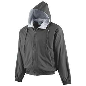   Hooded Taffeta Jacket/Fleece Lined BLACK AXL