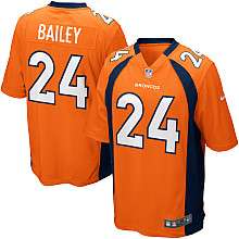 Mens Nike Denver Broncos Champ Bailey Game Team Color Jersey 