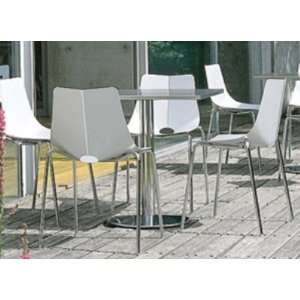   Armless Aluminum Cafeteria Dining Chair 