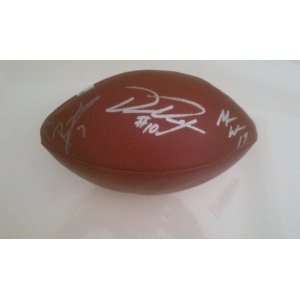   , Mike Wallace, and Dennis Dixon Signed Football 