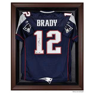 Mounted Memories New England Patriots Brown Framed Logo Jersey Display 