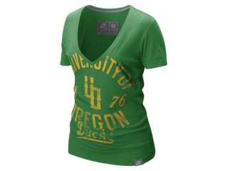  Nike College Vault V Neck (Oregon) Womens T Shirt