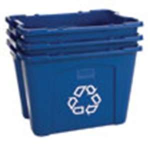    73 Blue Rubbermaid Commercial 14 Gal Recycling Box: Everything Else