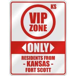   ZONE  ONLY RESIDENTS FROM FORT SCOTT  PARKING SIGN USA CITY KANSAS