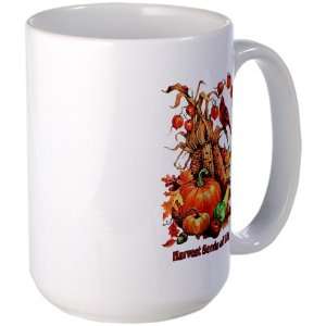  Large Mug Coffee Drink Cup Thanksgiving Harvest Seeds of 
