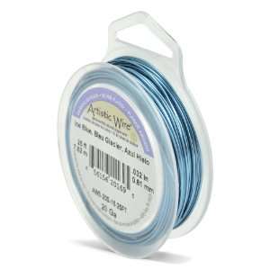   Gauge Silver Plated Ice Blue Coil Wire, 25 Feet: Arts, Crafts & Sewing