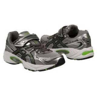 Athletics Asics Kids GEL Galaxy 5 Pre Silver/Charcoal/Grn Shoes 