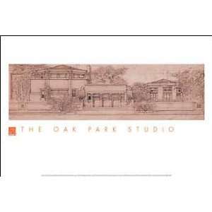  Frank Lloyd Wright Architect Oak Park Studio Poster