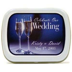  Wedding Glasses Personalized Favor Mint Tins: Health 