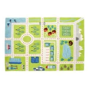  Kids Rugs Kids Town Activity Rug Features Roads, Trees 