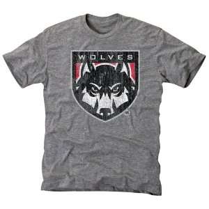  Western Oregon Wolves Distressed Secondary Tri Blend T 