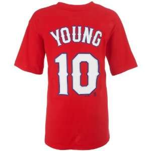   Majestic Youth Texas Rangers Michael Young T shirt