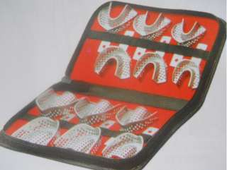 Dental Impression Tray kit, Stailess Steel Impression trays, 12 Pcs 