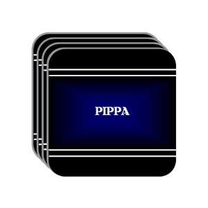   PIPPA Set of 4 Mini Mousepad Coasters (black design) 