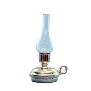    Dollhouse Miniature Oil Lamp with Hurricane Shade Toys & Games
