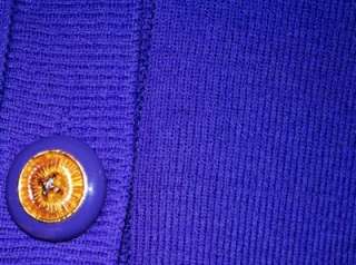 Rare St John Knit Jacket Size 8 Purple Amazing  
