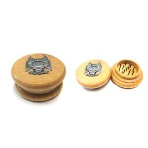   ,Wood Herb Tobacco Grinder,2Parts,Bounse Free 5x brass Pipe Screens
