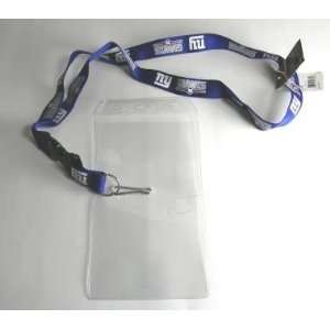  New York Giants Lanyard and Plastic Ticket Holder Sports 