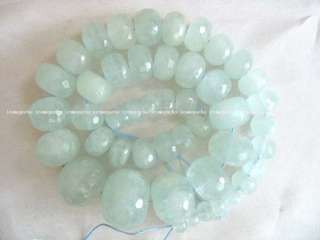 16.5 AAA grade 8 25mm faceted aquamerine roundel beads  