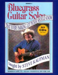 BLUEGRASS GUITAR SOLOS Steve Kaufman 6 CD/Book Series 4  