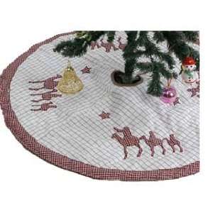  Victorian Heart Co  Wise Men Quilted Fabric Tree Skirt 