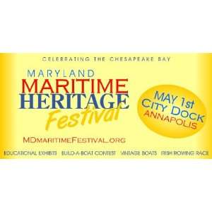    3x6 Vinyl Banner   Maritime Heritage Festival 
