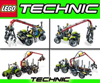 LEGO TECHNIC 8049 Traktor mit Forstkran + 8293 +GRATIS  