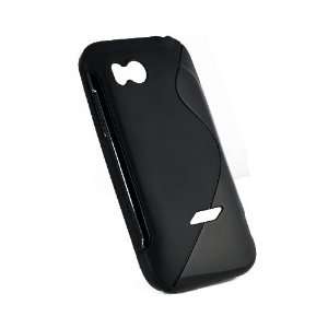  Black TPU Gel S Line S Curve Wave Case Cover For HTC 
