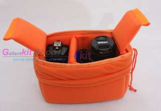 Partition Inner Case Padded Bag DSLR Camera Canon Nikon  