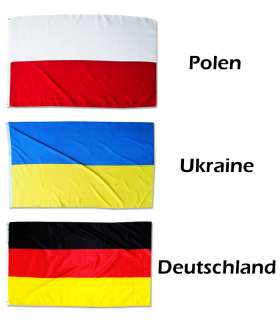 Fahne Deutschland Polen Ukraine Flagge 90 x 150 Europameisterschaft EM 