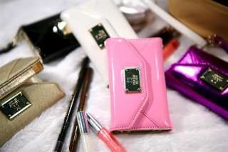   Leather and card Bag wallet bag holder Case Cover for iPhone 4 Pink